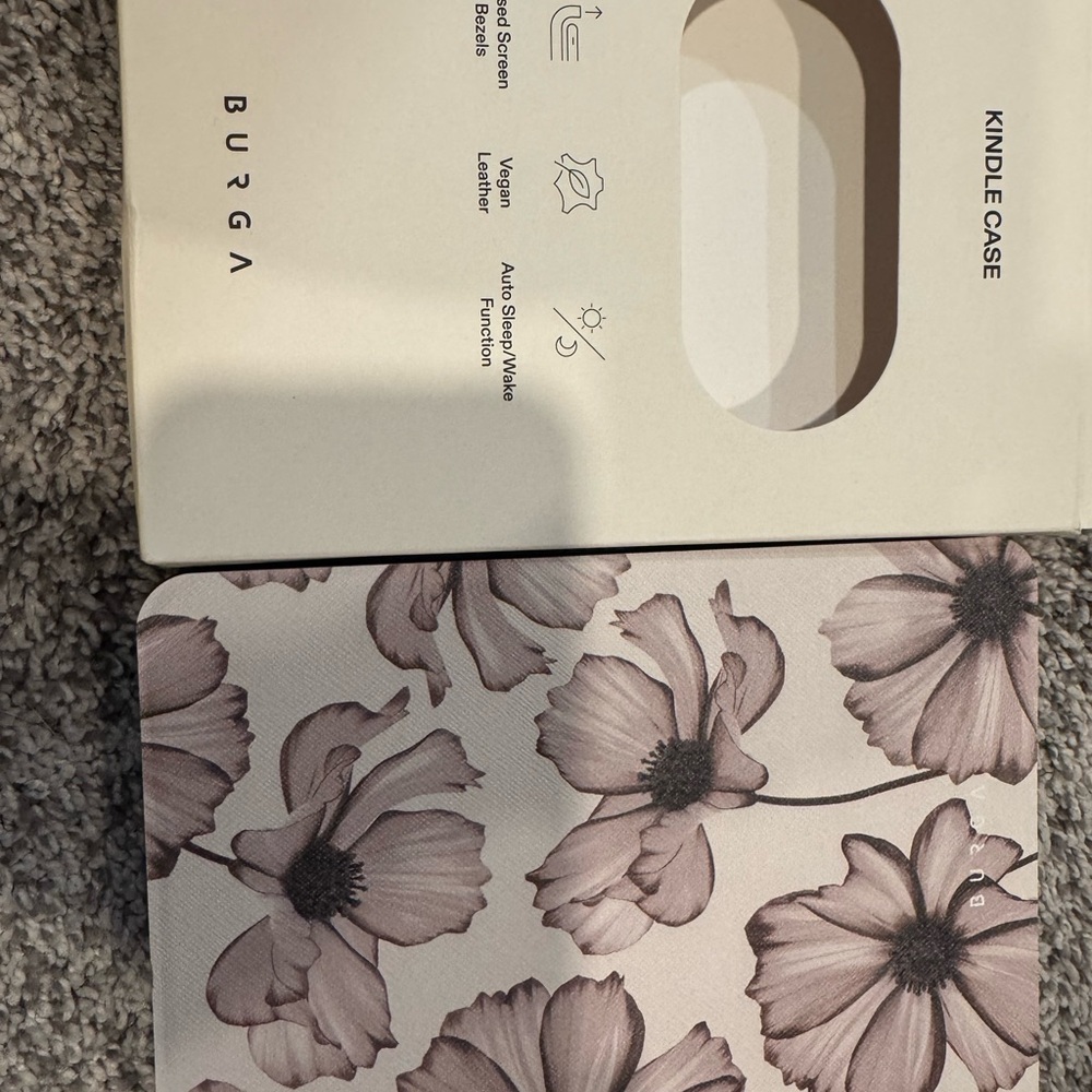 Burga Floral Kindle Case - Pink